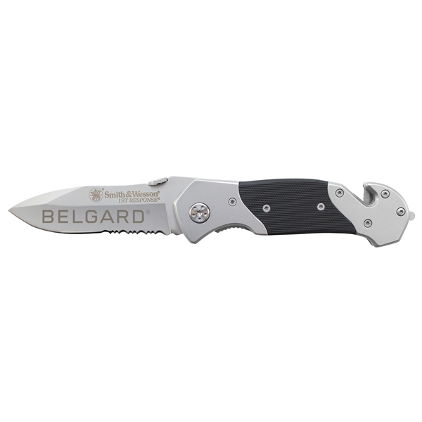 Stainless Steel color option for Smith & Wesson® 1 St Response Liner Lock Knife