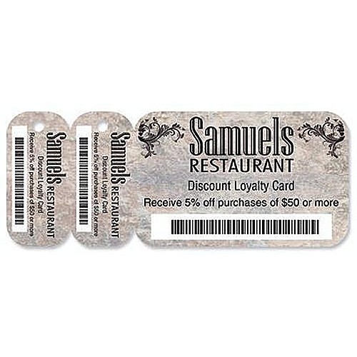 Main photo of Key Tag   Loyalty Wallet Card & Tags   Full Color