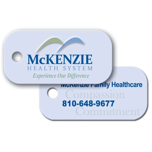 Main photo of Key Tag   Medium Rectangle With Rc   Full Color