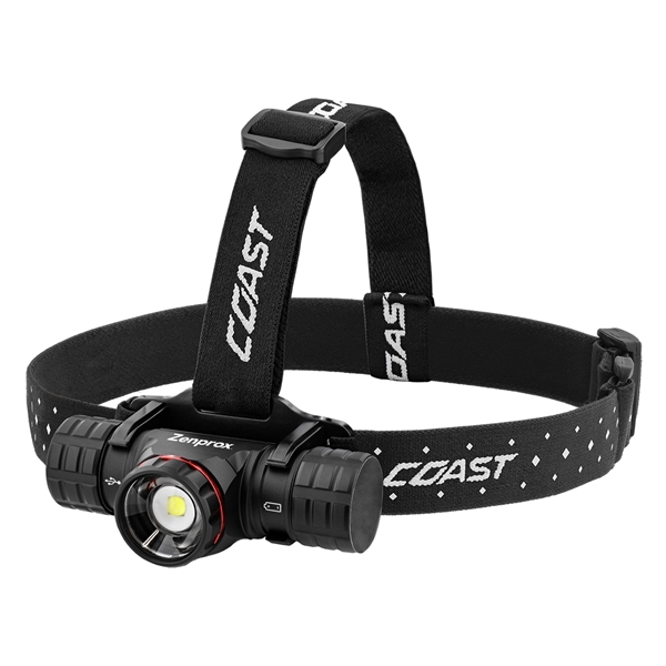 Black color option for Coast® Rechargeable Ultra Bright Headlamp