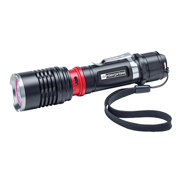 Black color option for Rechargeable Tactical Flashlight