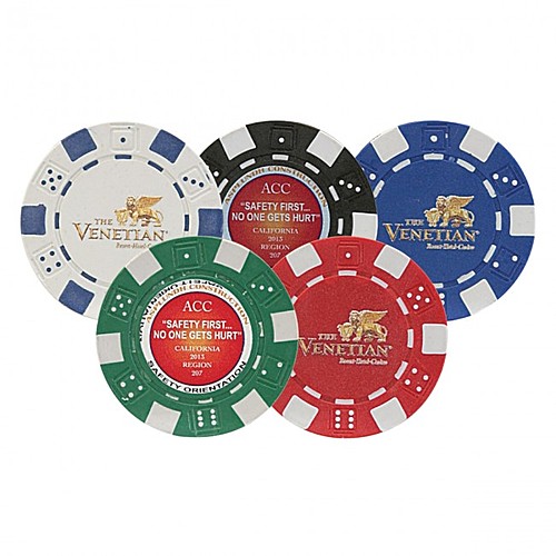 Main photo of 11.5 G Professional Clay Poker Chips W/ 4 Color Process (Vers Aprint™)