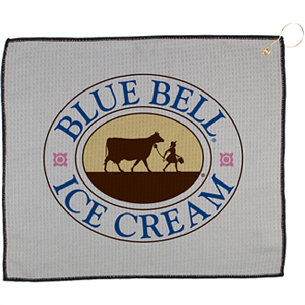 Gray color option for 15" X 18" Waffle Golf Towel W/ Grommet And Hook