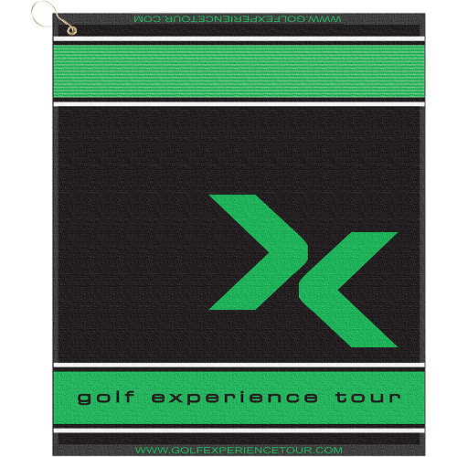 Custom color option for 16" X 19" Designer Woven Golf Towel W/ Scrubbers