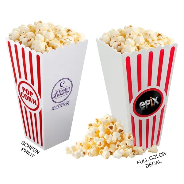 White-Red color option for Popcorn Bucket