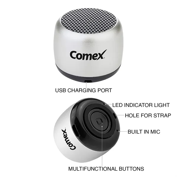 Silver color option for Mini Bluetooth Speaker
