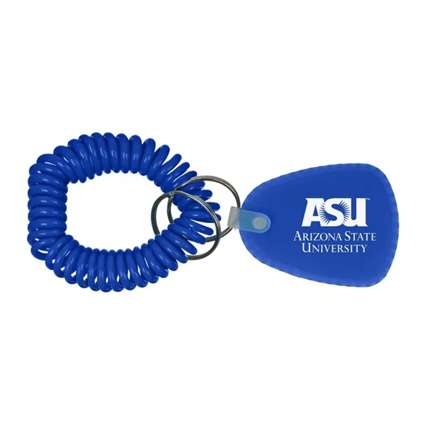 Blue Royal color option for Bracelet Coil Keychain