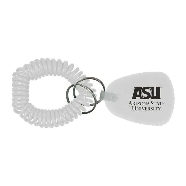 White color option for Bracelet Coil Keychain