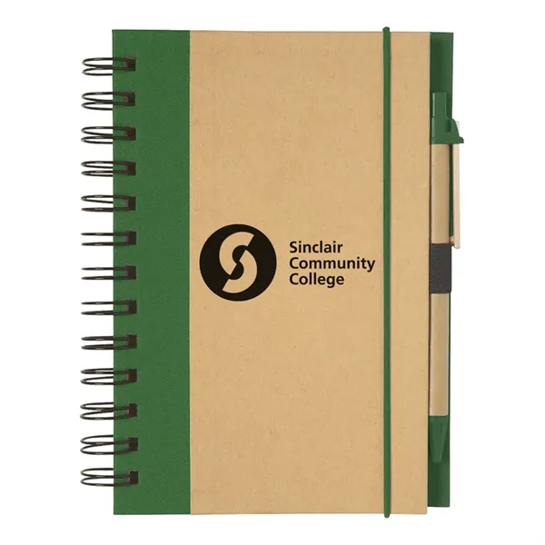 Green Dark color option for Notebook & Pen Set
