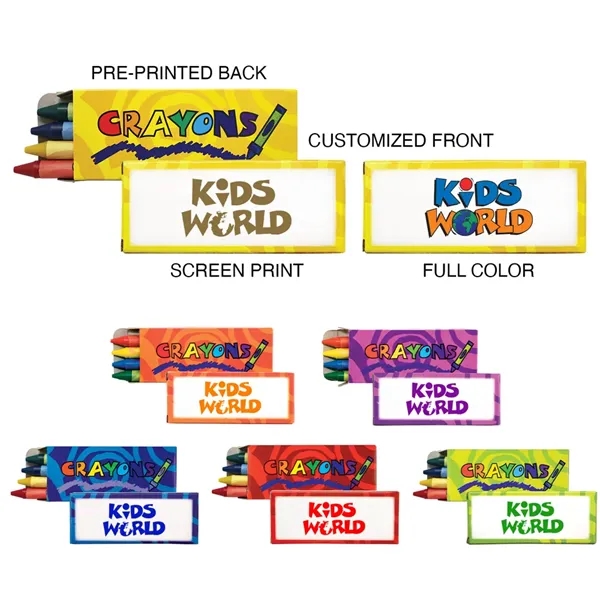 Group color option for 4 Pk Crayons
