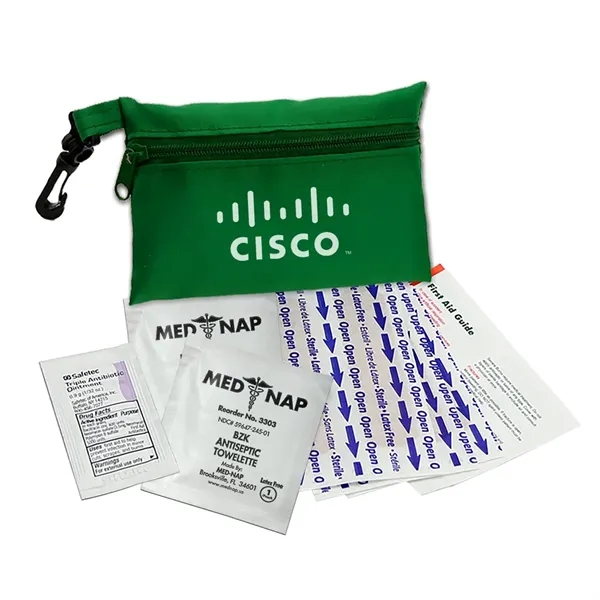 Green Kelly color option for 11 Pc First Aid Kit