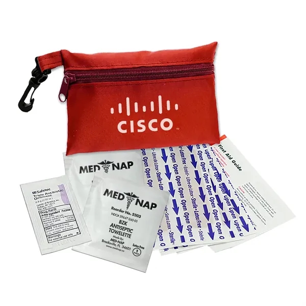 Red color option for 11 Pc First Aid Kit