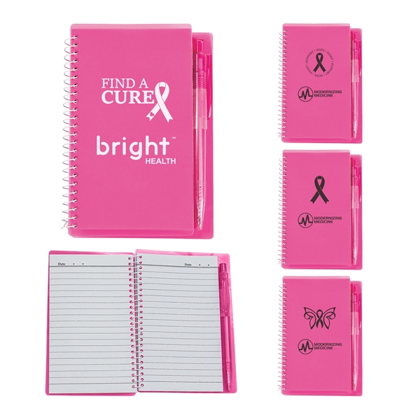 Pink color option for Pink Ribbon Notebook