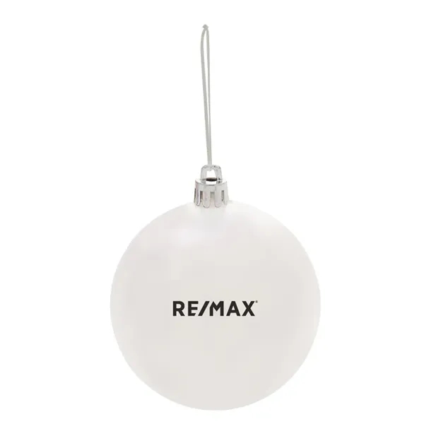 White color option for Round Ornament