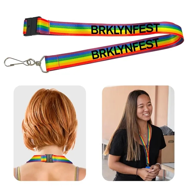 Rainbow color option for Rainbow Lanyard