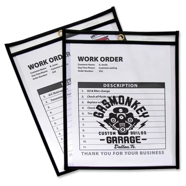 Black color option for 8 X11" Shop Ticket Holder