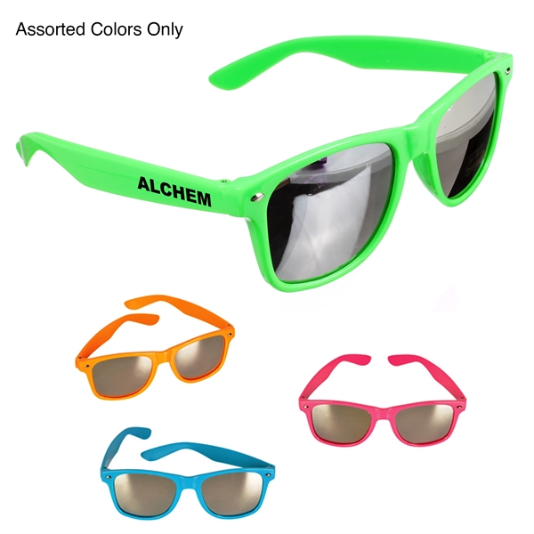 Assorted Colors color option for Mirrored Sunglasses