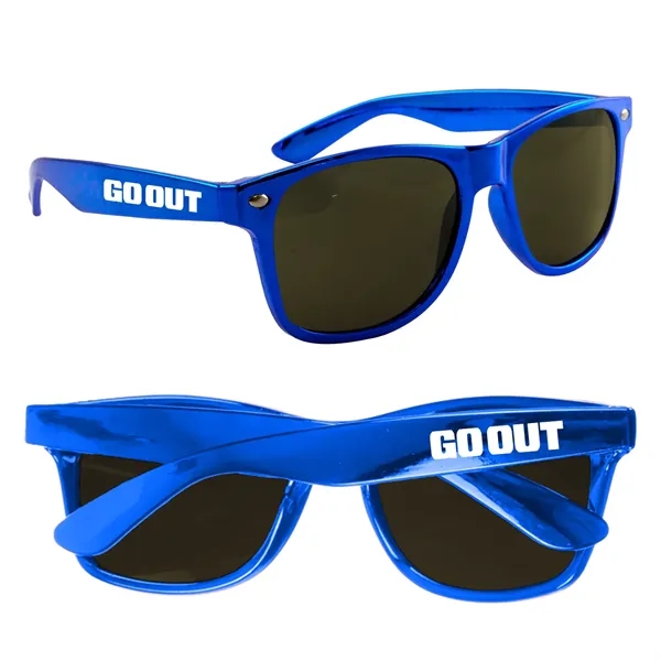 Navy Blue color option for Metallic Sunglasses