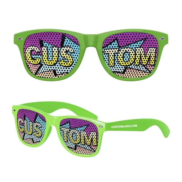 Green Lime color option for Full Color Sunglasses