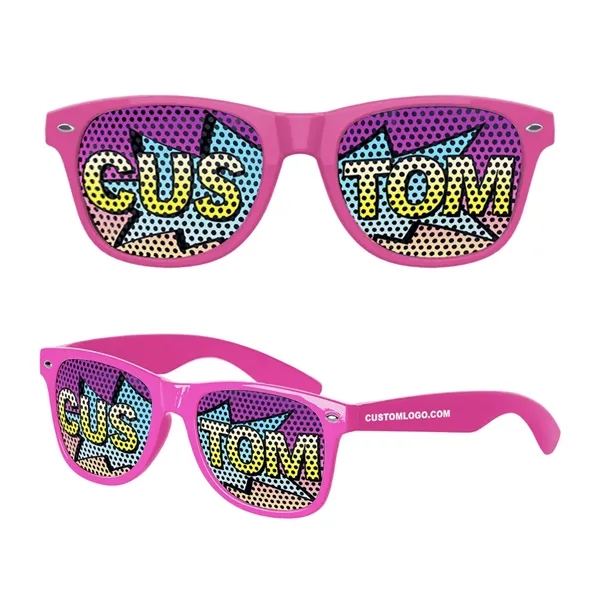 Pink Hot color option for Full Color Sunglasses