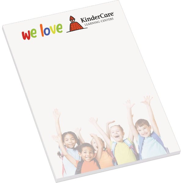 White color option for 4" X 6" Adhesive Notepad   25 Sheet