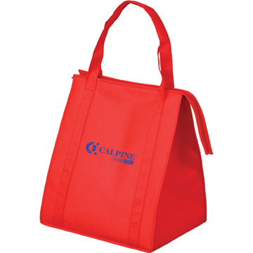 Red color option for Large Insulated Grocery Tote Bag