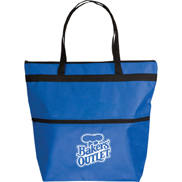 Blue color option for Fashion Zipper Tote Bag