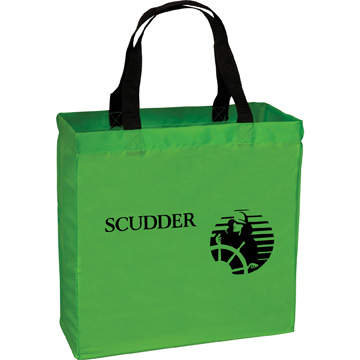 Green color option for Small Polyester Tote Bag