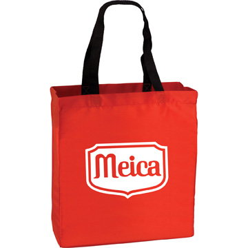 Red color option for Polyester Trade Show Tote