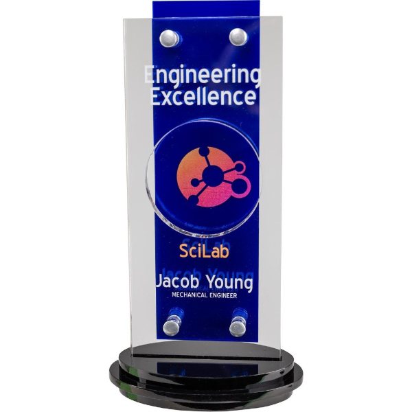 F color option for Mirrored Acrylic 10 Award