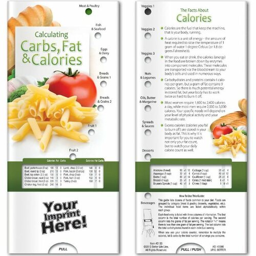 Main photo of Pocket Slider   Calculating Carbs, Fat, And Calories