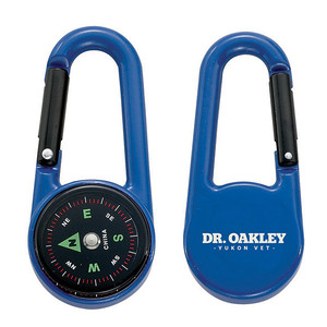 Photo of Colored Carabiner Compass   Blue