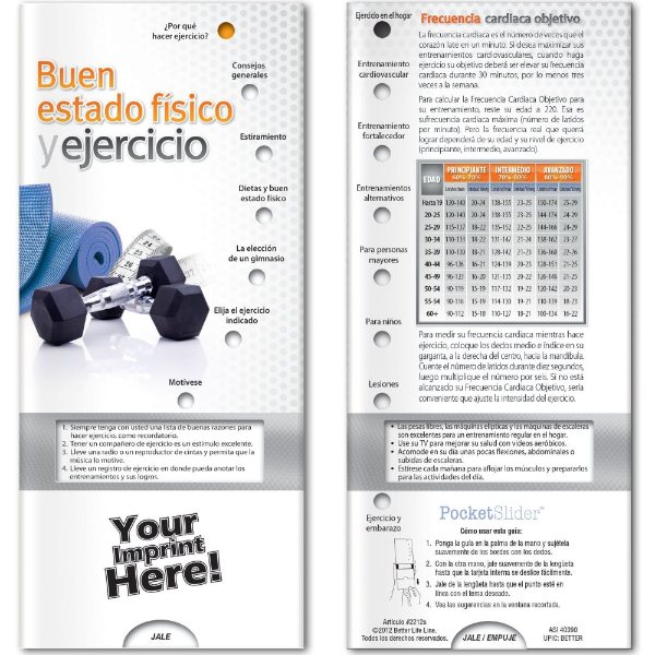 Multicolor color option for Pocket Slider   Fitness And Exercise (Spanish)