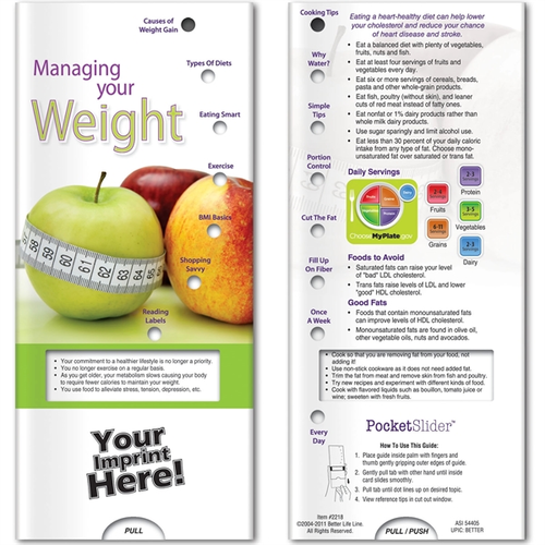 Main photo of Pocket Slider   Managing Your Weight