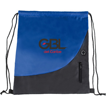 Blue color option for Backpack With Earbud Outlet