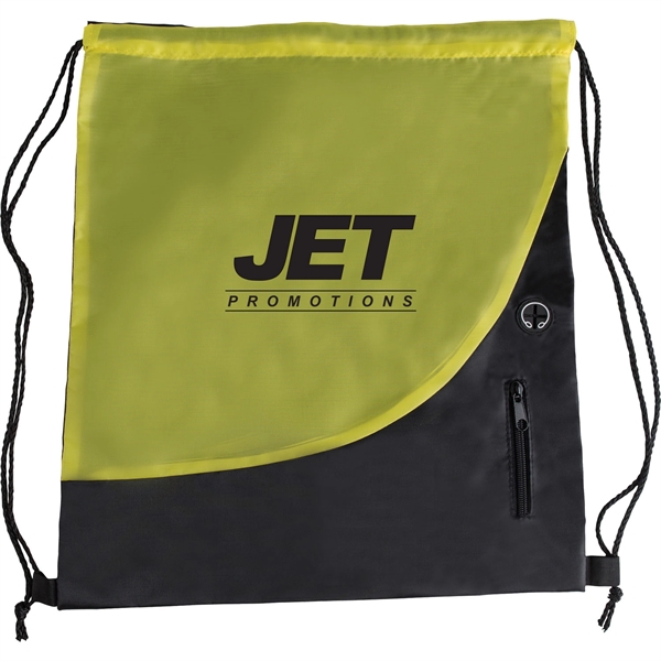 Yellow-Black color option for Backpack With Earbud Outlet