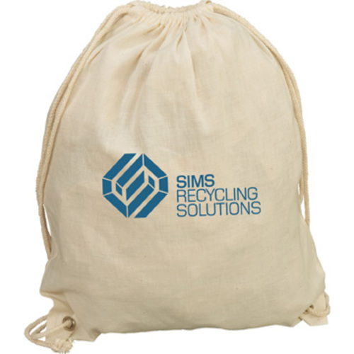 Main photo of Cotton Canvas Drawstring Backpack