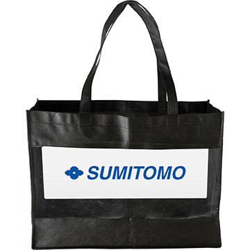 Black color option for Large Clear Window Tote Bag
