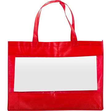Red color option for Large Clear Window Tote Bag