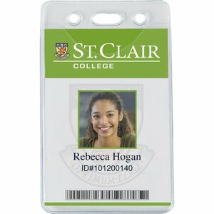 Photo of 2 1/2" X 4" Vinyl Badge Pouch