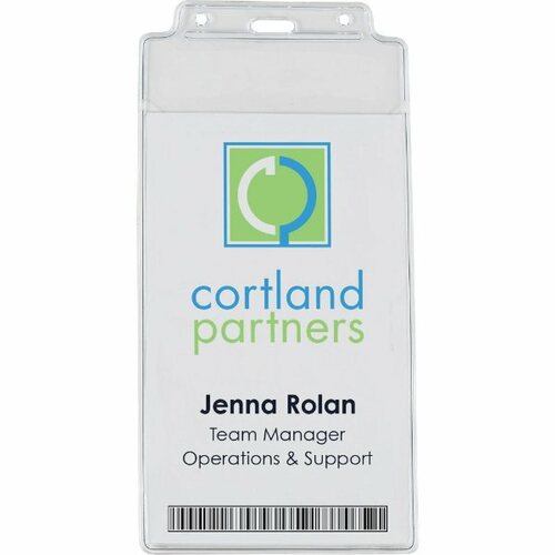 Main photo of 4 1/2" X 8" Vinyl Badge Pouch