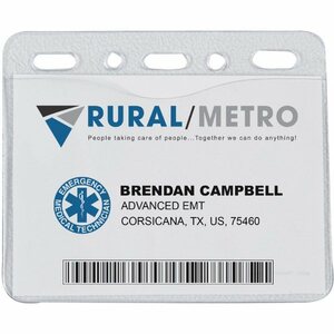 Photo of 4 1/4" X 3 1/2" Vinyl Badge Pouch