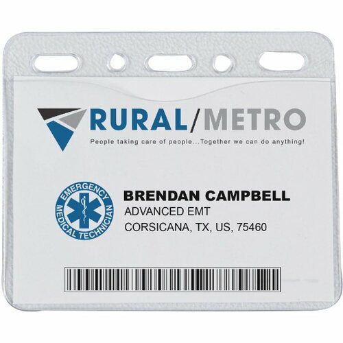 Main photo of 4 1/4" X 3 1/2" Vinyl Badge Pouch