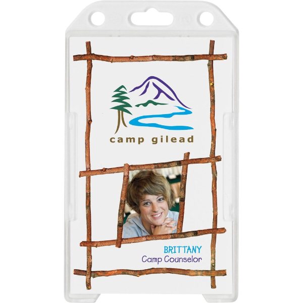 Clear color option for Plastic Single Card Id Holder