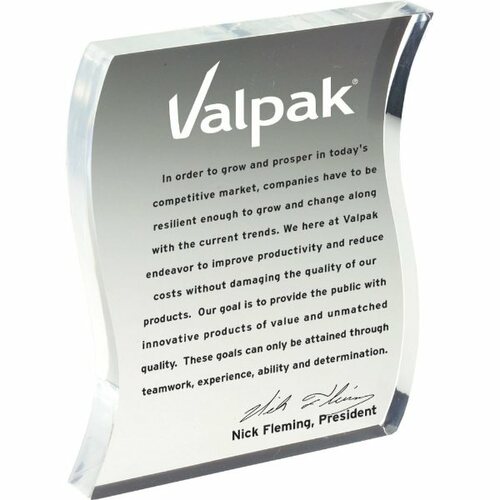 Main photo of Letter Shaped Acrylic Award