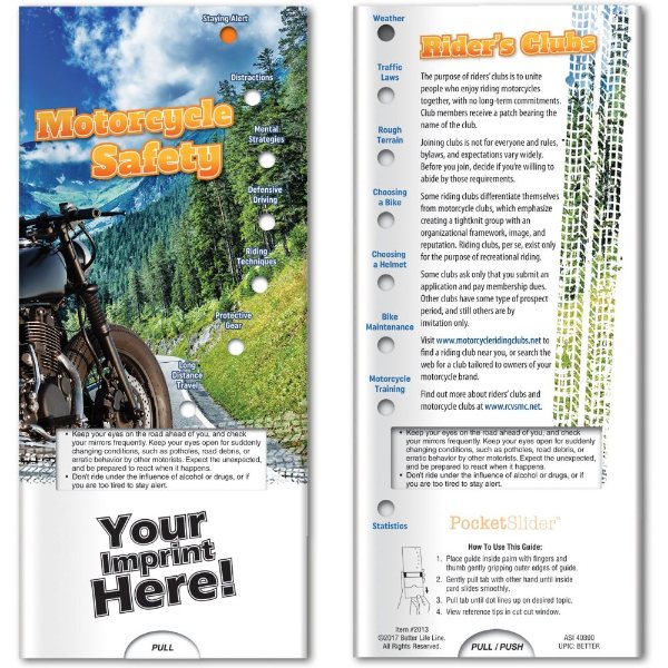 Multicolor color option for Pocket Slider   Motorcycle Safety