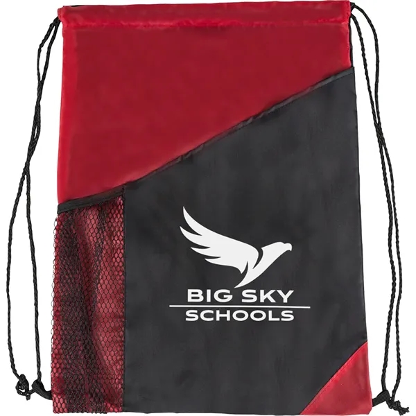 Red-Black color option for Backpack With Mesh Bottle Holder