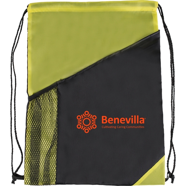 Yellow-Black color option for Backpack With Mesh Bottle Holder