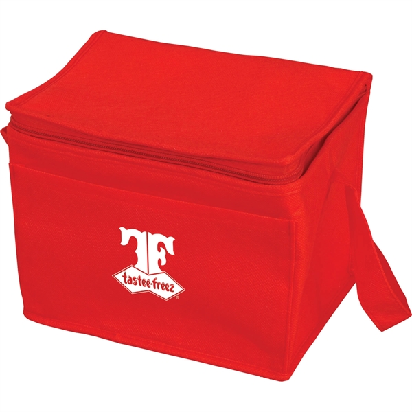 Red color option for Insulated 6 Pack Cooler Bag