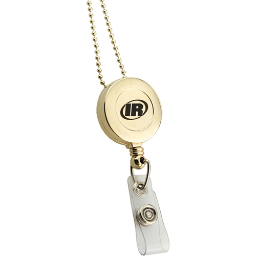 Main photo of Retractable Badge Reel Gold